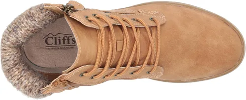 Vista 5 de CLIFFS BY WHITE MOUNTAIN Zapatos Kelsie - Botines para mujer con cordones, Blanco