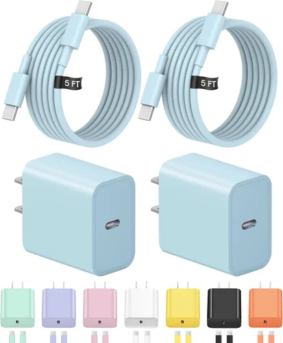 Vista 9 de Cargador de carga rápida USB C de 3 pies para iPhone 17, 16, 15, carga rápida, paquete de 2 unidades para iPhone 17/17 Plus/17 Pro/17 Pro Max/iPhone