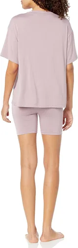 Vista 2 de HUGO Women's Exposed Waistband Logo Collar T-Shirt and Shorts Set