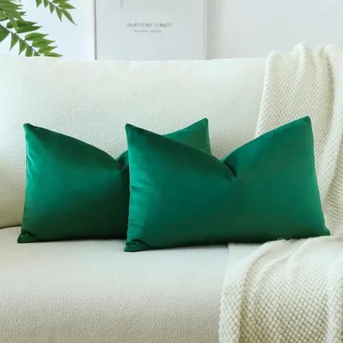 Vista 12 de OTOSTAR - Fundas de almohada decorativas de 16 x 16 pulgadas, fundas de cojín de terciopelo suave, fundas cuadradas para sofá, cama, sofá del hogar