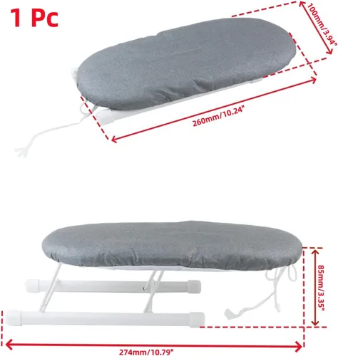 Vista 2 de Oedema - Mini tabla de planchar plegable portátil de 10.2 pulgadas, color gris (estilo 1)