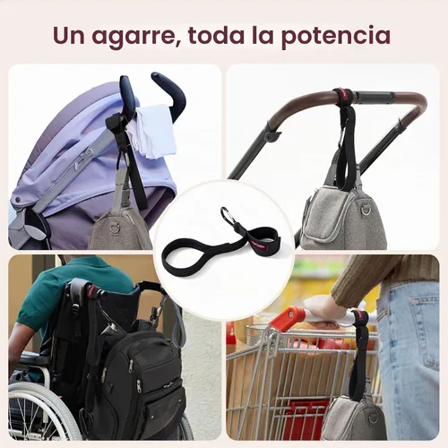 Vista 5 de Momcozy - Correa ajustable para cochecito de bebé con correa de muñeca de seguridad