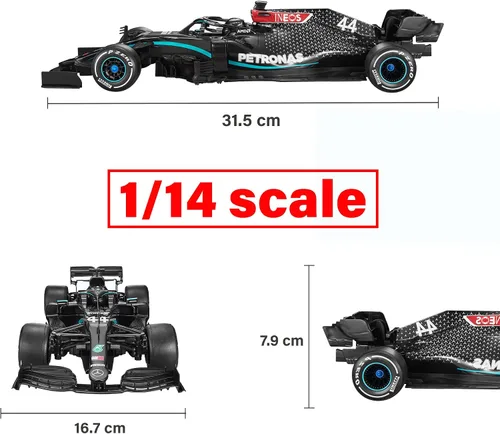 Vista 2 de RASTAR Coche RC escala 1/12 2.4Ghz Mercedes-AMG F1 W11 EQ rendimiento oficial de la serie RC Radio control remoto coche