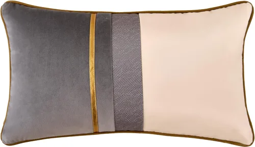 Vista 13 de Avigers - Funda de cojín decorativa de terciopelo, 20 x 20 pulgadas, diseño de rayas, cuero negro con blanco y dorado. Funda de cojín moderna