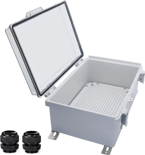 Vista 35 de Caja Eléctrica Impermeable a Prueba de Polvo Caja de Conexiones Resistente a la Intemperie IP67 Carcasa de Plástico ABS Caja de Proyecto