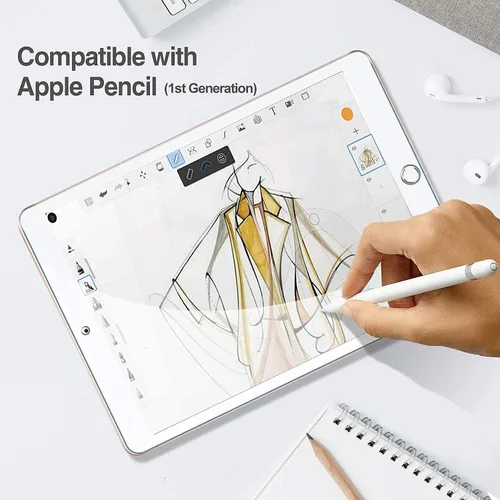 Vista 7 de ProCase Funda rígida delgada para iPad Pro 9.7 con 2 protectores de pantalla de vidrio templado para iPad 9.7 2018 y 2017 / iPad Pro 9.7 / iPad Air