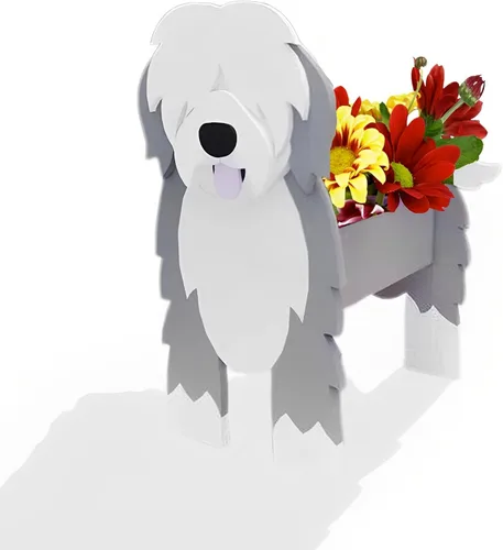 Vista 63 de Macetero de flores para perros, regalos para mujeres, bonitas macetas de PVC para perros, macetas para interiores y exteriores, maceta de jardín