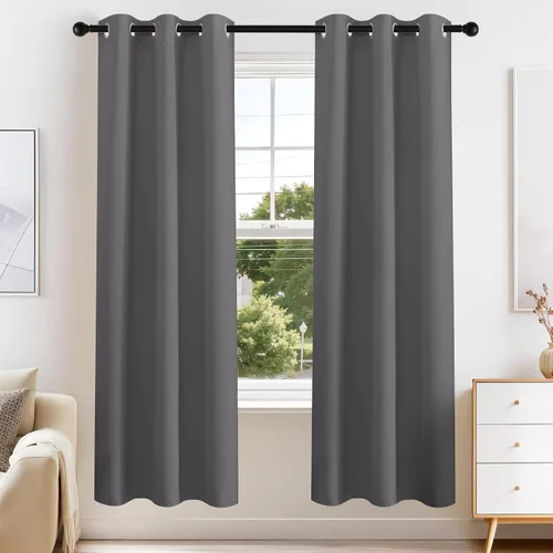 Vista 31 de PONY DANCE Cortinas para Autocaravana de 24 pulgadas de Largo, Cortinas Cortas para Baño y Cocina, Mini Cortinas de Privacidad para Camper