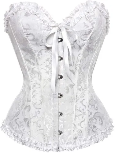 Vista 18 de EVAbaby Corsé sexy con huesos florales para mujer, corsé moldeador de cuerpo