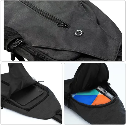 Vista 4 de Monoki Mochilas de viaje, Negro oscuro, Negro