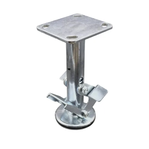 Vista 9 de Service Caster Cerradura de piso de doble pedal de 4 pulgadas con placa superior - Marca Service Caster