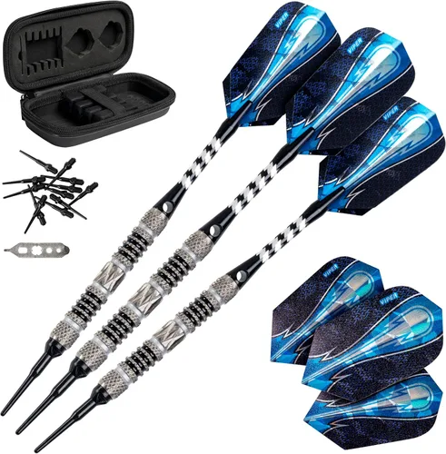 Vista 9 de Viper Astro - Juego de dardos de punta suave de 80% tungsteno con estuche