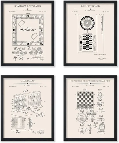 Vista 23 de Poster Master Póster de juguete de construcción de 2 piezas, estampado de patente de bloques de construcción, arte de minifigura, diseño