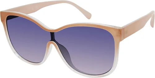 Vista 6 de TAHARI Women's Chic Shield UV400 Protective Cat Eye Sunglasses Marrón (Brown Crystal)