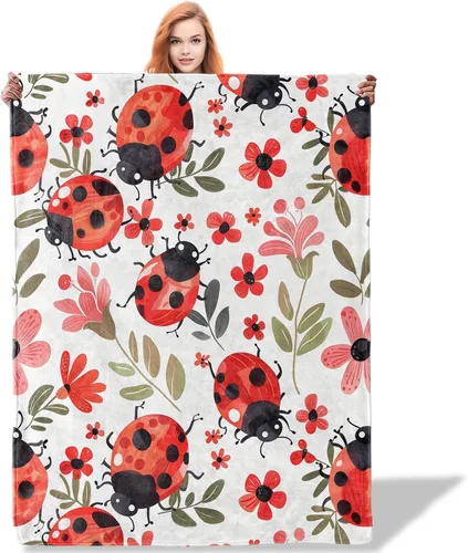 Vista 9 de Manta floral de pavo real, 40 x 50 pulgadas, mantas de pájaros exóticos para decoración de dormitorio, manta de franela de jardín, regalos