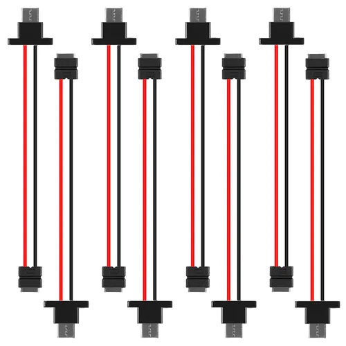 Vista 16 de 8 piezas de placa desnuda tipo C Chasis hembra impermeable 2P cable de soldadura tipo USB C Cable de extensión Cable de alimentación USB-C enchufe a
