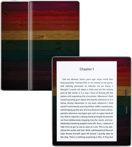 Vista 6 de MightySkins Skin compatible con Amazon Kindle Oasis 7 pulgadas (9.ª generación) - Bamboo Ohm Funda protectora de vinilo duradera y única Fácil