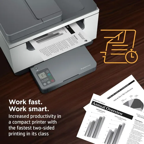 Vista 7 de HP LaserJet MFP M234sdw Impresora inalámbrica monocromática todo en uno con Ethernet integrado e impresión rápida de 2 caras, lista para tinta