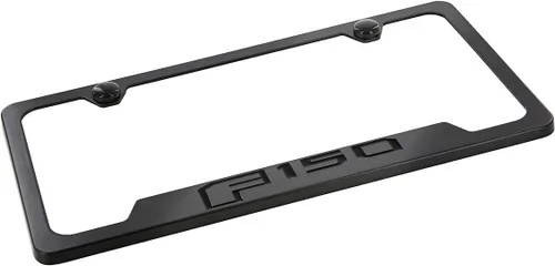 Vista 5 de License Frame Inc. Ford F 150 Marco de matrícula de metal estilo oscurecido
