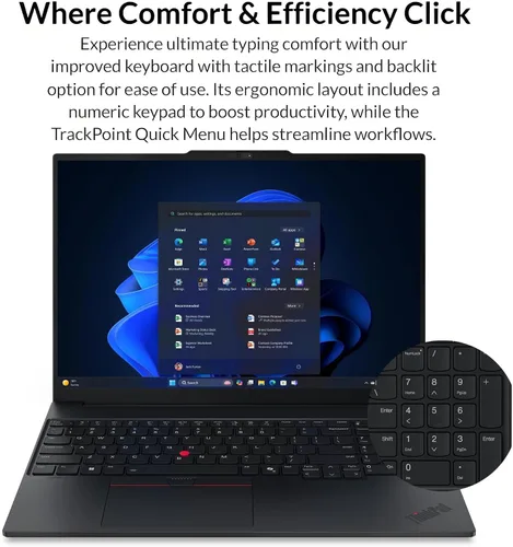 Vista 5 de Lenovo ThinkPad E16 Gen 3, 16GB DDR5 RAM, 512GB SSD, 500GB External HDD