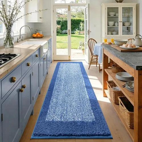Vista 62 de Alfombras de baño de 17 x 24 pulgadas, antideslizantes, lavables, color gris, para bañera, tapete de baño para baño, tapete suave y absorbente