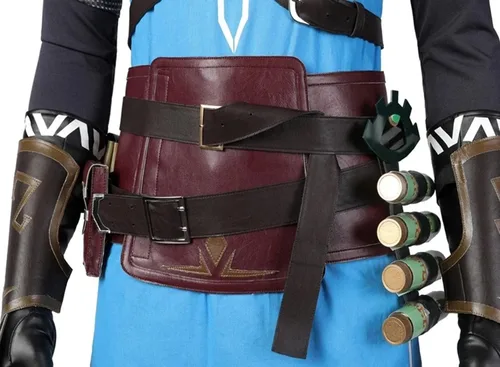 Vista 3 de Tomioka Disfraz de cosplay de juego, uniforme de princesa azul, conjunto completo de capa para fiesta de Halloween