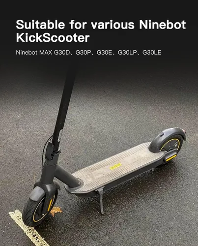 Vista 7 de stio Neumático de goma sólida de 10 x 2.5 pulgadas para Segway Ninebot MAX G30 G30P G30LP/Hiboy S2 Max, doble absorción de impactos