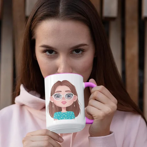 Vista 4 de Taza de café con foto personalizada, negra, 11 oz o 15 oz taza personalizada con imagen, texto, nombre - taza personalizada, regalos con fotos, Taza