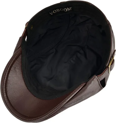 Vista 18 de VOBOOM Gorra de hiedra de cuero genuino ajustable para hombres y mujeres