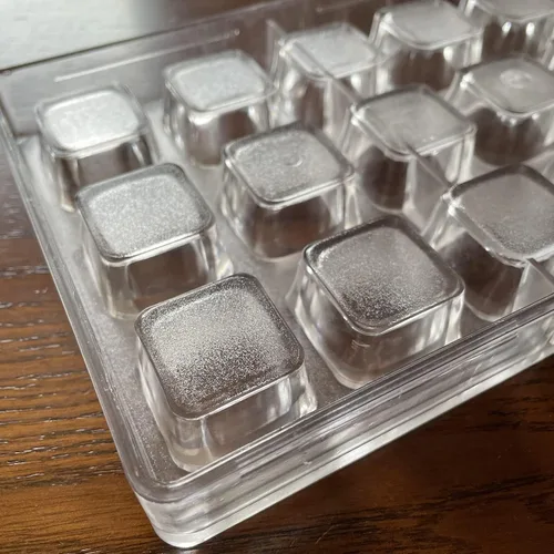 Vista 6 de Molde de chocolate de policarbonato de forma cuadrada DIY molde de PC de chocolate hecho a mano Herramienta de chocolate de pastelería