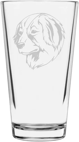 Vista 453 de Podenco Canario - Vaso de pinta de 16 onzas con temática de perro personalizado