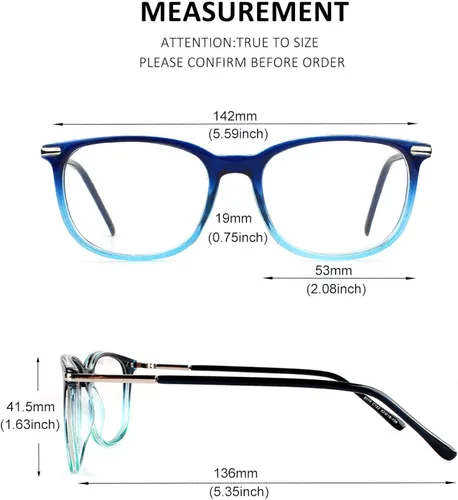 Vista 7 de GQUEEN Fashion Fake Glasses Non Prescription Glasses Clear Lens Glasses Nerd Plain Frames Women Men 201579