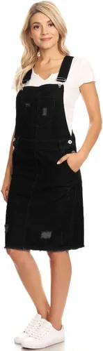 Vista 4 de Anna-Kaci Junior - Vestido de mezclilla con tirantes ajustables para mujer, Azul