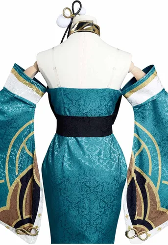 Vista 6 de Wolancy Genshin Impact Noelle Hu Tao Venti - Disfraz de Halloween para mujer