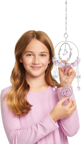 Vista 9 de Make It Real: Atrapasoles de cristal para bricolaje, plateado, morado y tonos suaves, crea tu propio hermoso atrapasoles, 139 piezas incluidas, kit