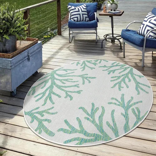 Vista 24 de Keen Home Design Terrace - Alfombra lavable de 8 x 10 pies para patio, cocina, balcón, playa, jardín, terraza y porche, tamaño: 7 pies 7 x 10 pies