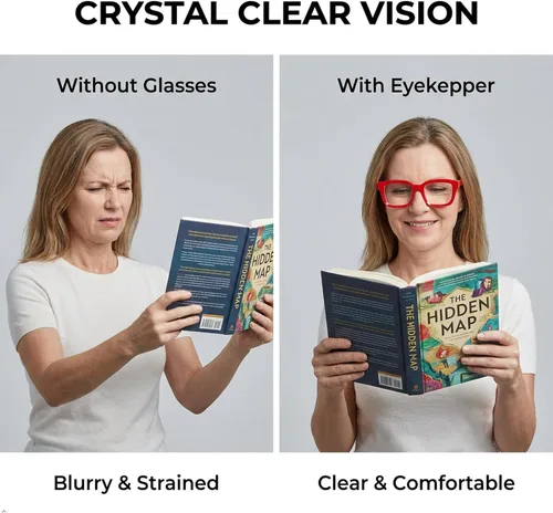 Vista 7 de Eyekepper - Juego de 4 anteojos de lectura para mujer, diseño cuadrado, multi-colored 4 Pares Mixtos
