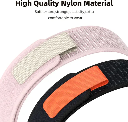 Vista 8 de Correa de repuesto de nailon para reloj, accesorios de pulsera inteligente para Amazfit 7 Fit Band