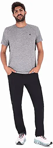 Vista 5 de Apricoat Pantalones de aventura Pantalones de senderismo ligeros para hombre y mujer, resistentes al viento y al agua, pantalones casuales Ripstop