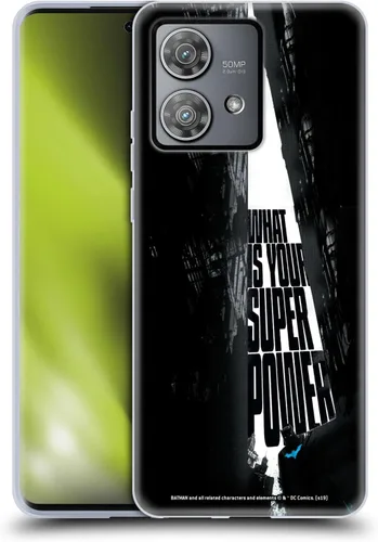 Vista 11 de Head Case Designs Officially Licensed Batman DC Comics Alter Ego Bats Duality Soft Gel Case Compatible with Motorola Edge 40 Neo 5G