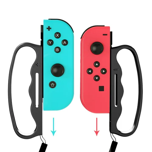 Vista 9 de ECHZOVE Grip for Switch Fitness Boxing, Handle for Nintendo Switch Boxing - 2 Packs (Black)