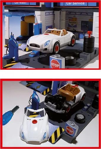 Vista 2 de Theo Klein Bosch de reparación de automóviles con Car Wash Playset