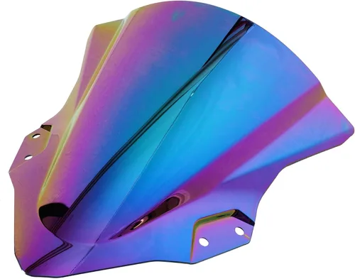 Vista 4 de Parabrisas doble burbuja para Ninja 250 400 EX400 2018 2019 2020 2021 2022 (oscuro iridio)