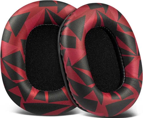 Vista 15 de SOULWIT Almohadillas de repuesto para auriculares de monitor Audio Technica ATH M50X M50XBT M50RD M40X M30X M20X MSR7 SX1, almohadillas con piel