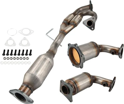 Vista 10 de PHILTOP Convertidor Catalítico de Ajuste Directo para Murano 2009 2010 2011 2012 2013 2014 3.5L, Cáscara de Acero Inoxidable Aluminio 203-1010