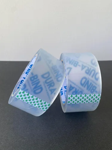 Vista 7 de Durabind - Cinta de embalaje resistente, paquete de 6 rollos de 60 yardas x 2 pulgadas. Cinta transparente resistente para envíos, embalaje