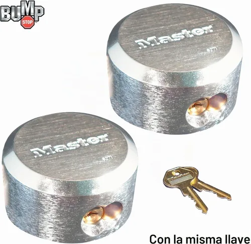 Vista 2 de Keyed Alike 6271NKA-2 candado maestro con grillete oculto, candados resistentes a los golpes