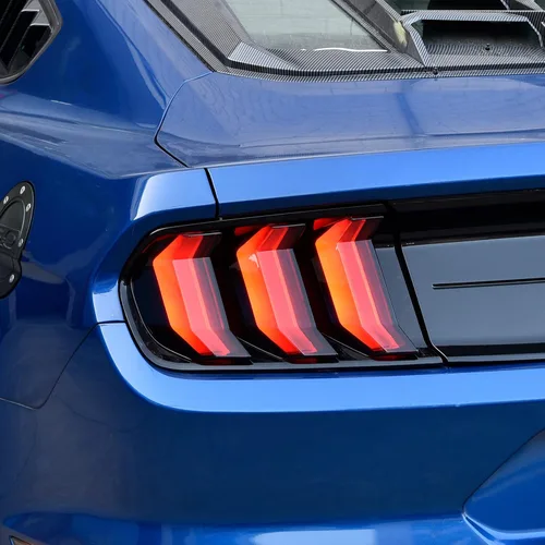 Vista 5 de Cubierta de luz trasera para Mustang GT 18-22, cubiertas de lámpara de luz trasera, protector para Ford Mustang accesorios 2018 2019 2020 2021 2022