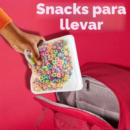 Vista 6 de Kellogg's Froot Loops - Tazas de cereales para el desayuno, sabor a frutas, aperitivos de desayuno con vitamina C, original, caja de 18 onzas