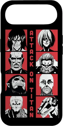 Vista 27 de Attack on Titan Funda Titan Lineup de temporada 4 para iPhone 17